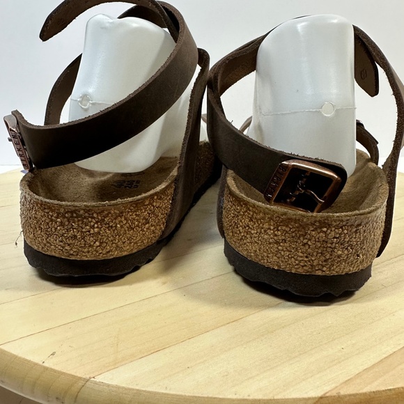 BIRKENSTOCK Yara Ankle Strap Sandals Habana Brown Leather size EU 40 US 9 New - Picture 4 of 10